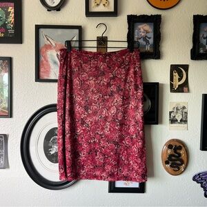 vintage y2k express midi skirt